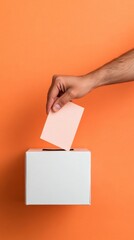 Poster - Civic Engagement Minimalism Empowering Democratic Participation Through Clean Design - Inclusive Voting Process Visualization for Modern Civic Education Campaigns