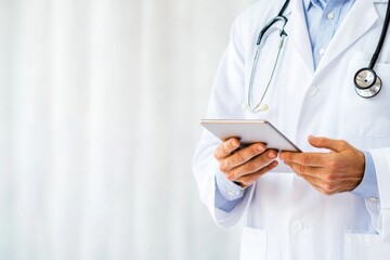 Aufkleber - Transformative Digital Health AI-Enabled Medical Professional Leveraging Tablet Technology for Precision Patient Care and Innovative Telehealth Solutions