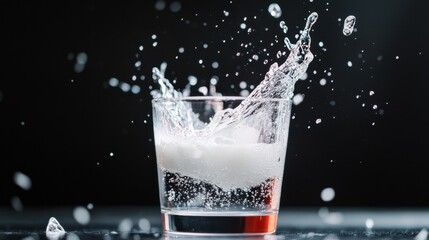 Aufkleber - Hyper-Dynamic Milk Splash Cinematic Liquid Motion Design for Premium Beverage Branding, High-Speed Capturing Fluid Aesthetic Trends