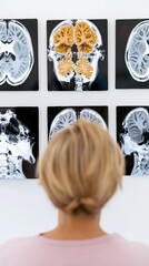 Leinwandbilder - Neurotech Precision AI-Enhanced Medical Visualization for Advanced Healthcare Professionals - Cutting-Edge Diagnostic Imaging and Cognitive Neuroscience Insights