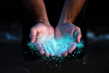 Aufkleber - Ethereal Diversity Wellness Inclusive Bioluminescent Healing Experience - Empowering Mindful Connections Through Sensory Transformation and Neurodivergent Creativity