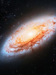 Poster - Quantum Cosmos Immersive Astronomical Visualization of Spiral Galaxy with Advanced Astrophysics - Next-Gen Space Exploration Insight