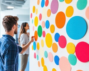 Poster - Collaborative Innovation Visualization Dynamic Color-Coded Performance Mapping for Agile Workplace Engagement and Team Productivity Enhancement