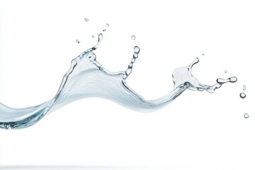 Aufkleber - Dynamic Liquid Dynamics High-Precision Beverage Capturing Pure Water Splash Movement for Premium Hydration Marketing Content