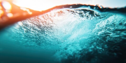 Aufkleber - Immersive Ocean Wave Dynamics Cutting-Edge Environmental Visualization for Climate Tech, Sustainability Marketing, and Sensory Branding Experiences