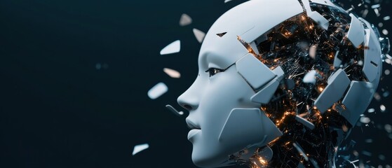 Aufkleber - Quantum Consciousness Unveiled Immersive AI Evolution Transformative Digital Intelligence with Cutting-Edge Neuromorphic Design Aesthetics