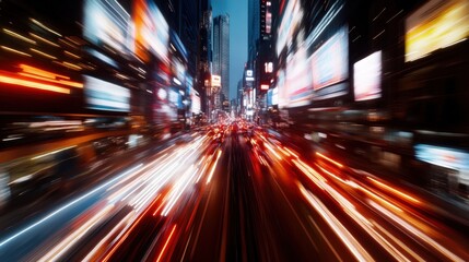 Poster - Hyper-Dynamic Urban Velocity Next-Gen Motion Design Showcasing Immersive City Acceleration with High-Performance Visual Technology