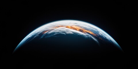Poster - Hyperconnected Global Network Cinematic Earth Visualization Revealing Technological Connectivity and Innovative Planetary Communication Ecosystems