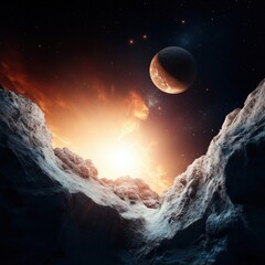 Poster - Quantum Cosmos Immersive Exoplanet Exploration - Breakthrough Visualization of Interstellar Landscapes for Scientific Innovation and Digital Storytelling