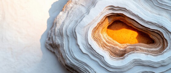 Poster - Geologic Mindfulness Illuminated Earth Sciences Reveal Organic Layered Textures - Innovative Wellness and Design Exploration for Digital Content Creators
