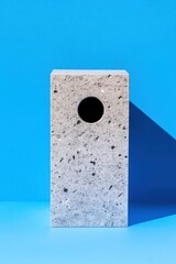 Aufkleber - Brutalist Concrete Minimalism Textural Urban Design Element with Geometric Precision - Architectural Styling for Contemporary Creative Spaces