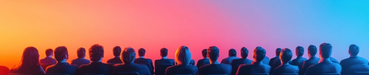 Aufkleber - Contemporary Cinema Experience Immersive Theater Rows with Shared Popcorn Bucket and Vibrant Projector Light - Engaging Visual Content for Entertainment Marketing and Communal Viewing Innovation