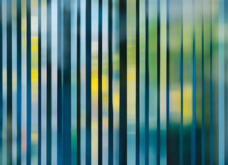 Poster - Abstract Serenity, A Symphony of Vertical Lines and Gentle Hues Creating an Impressionistic Dreamscape of Color and Movement within a Modern Composition