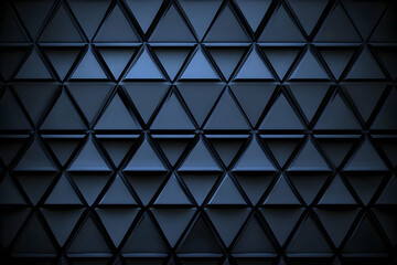 Poster - captivating geometric design, an abstract pattern of dark triangles creates a modern and sophisticat