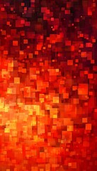 Poster - Digital mosaic abstract background features vibrant gradients of color