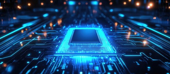 Poster - Advanced Circuit Board with Processor