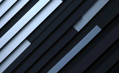 Poster - elegant abstract dark gray stripes pattern with subtle light and shadow effects, perfect for modern 