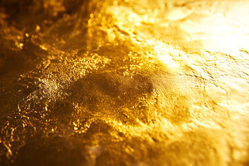 Poster - Elegant Golden Texture, A Luxurious Surface with Shimmering Light and Subtle Cracks for Opulent Designs and Sophisticated Backgrounds, Suitable for Various Projects