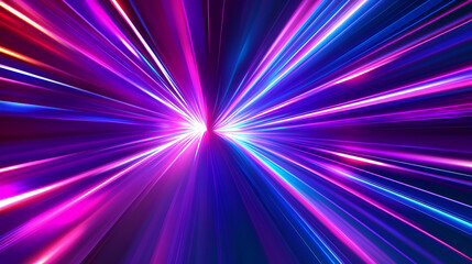 Poster - futuristic neon light streaks, captivating abstract background for tech, gaming, and modern design p