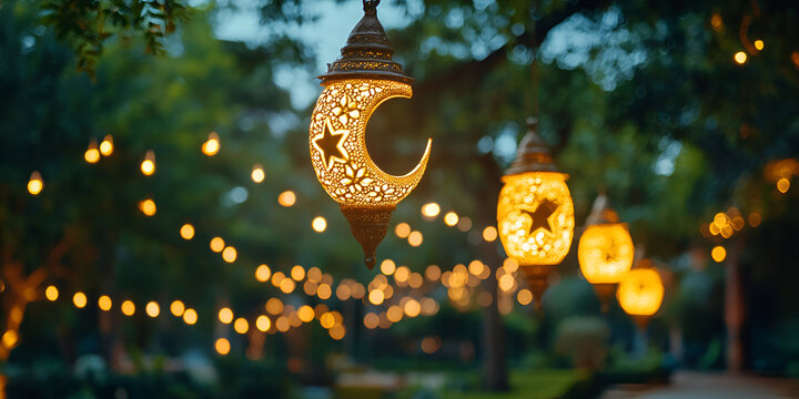 New Islamic Year Celebration 1446 H, traditional decorations, vibrant festivities, Islamic calligraphy, crescent moon and stars, warm lighting, cultural attire