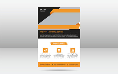 corporate business flyer design template