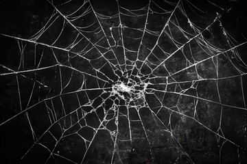 broken spiderweb, dark texture, grunge background, halloween design
