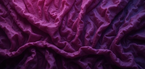 Aufkleber - Luxurious magenta fabric creating abstract wave and drapery texture