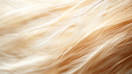 Poster - Soft golden hair strands flowing gently creating an abstract texture background : Generative AI