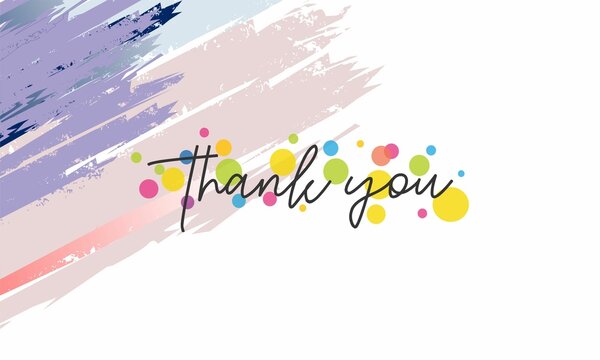 thank you cards, presentations, business. Expressing gratitude, Colorful background abstract design