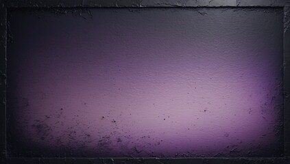 Wall Mural - Dark Purple Grunge Texture Background with Vignette Frame