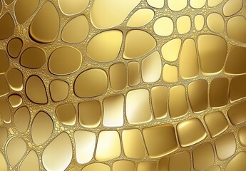 Poster - Abstract golden texture with irregular shapes and patterns creating a luxurious and modern background suitable for various design projects and artistic endeavors