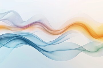 Poster - Layered abstract shapes overlapping in warm earth tones. Digital image for artistic and natural design. Background image of digital wave waving with vibrant color. Flowing motion concept. AIG51.
