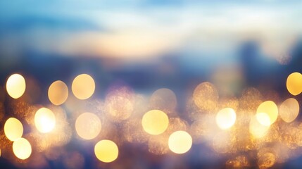 Poster - Vibrant out of focus bokeh lights creating a dreamy and enchanting atmosphere : Generative AI