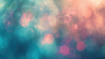 Poster - Soft blurred pink and blue bokeh light background. Abstract image of pink and blue with light and wavy texture with line. Digital art for dreamy and serene design. Technology innovation design. AIG51.
