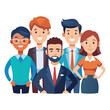 © MdZuel - Employee group portrait illustration