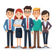 © MdZuel - Employee group portrait illustration