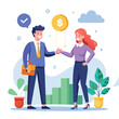 © MdZuel - Employee group portrait illustration