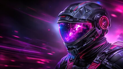 Poster - Galactic space exploration event sci-fi landscape digital art futuristic environment close-up view cosmic concept