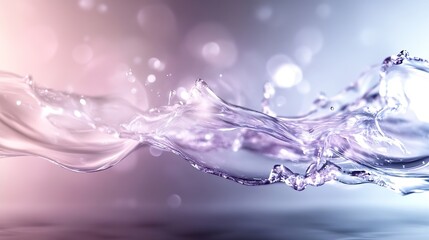 Poster - Dynamic Splashing Water Waves Creating Beautiful Patterns of Liquid Energy : Generative AI