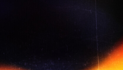 Wall Mural - blur colorful warm rainbow light leaks on black background with dust texture. defocused abstract dam