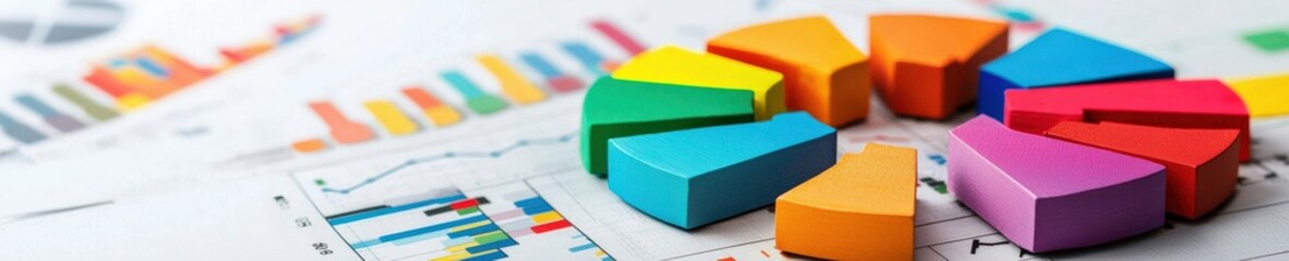 Poster - Colorful Pie Chart and Graphs for Business Analysis