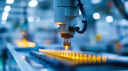 Poster - Automated Robotic Arm Working on Assembly Line Production of Industrial Components with Precision : Generative AI