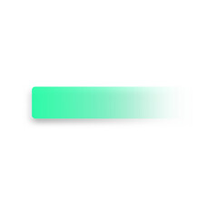 Poster - Transparent green gradient button. Abstract geometric shapes rectangle gradient shape on transparent modern style for background, banner, name card, button, sign, sticky note, header, footer, text box