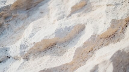 Aufkleber - CloseUp Detail of Light Beige Sandstone Rock Surface with Textured Patterns and Layers : Generative AI