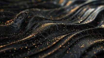 Poster - Abstract black and gold textured diagonal lines with paint splatter. Abstract image of black wall with line and glittering gold and vibrant color. Digital art for design and print. Technology. AIG53.