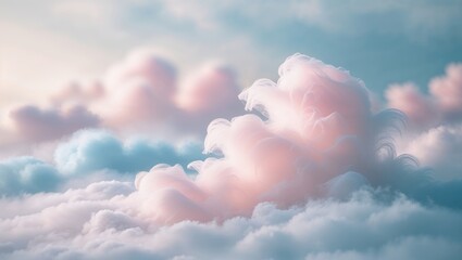 Wall Mural - colorful clouds fill the sky at dawn, creating a serene and tranquil atmosphere