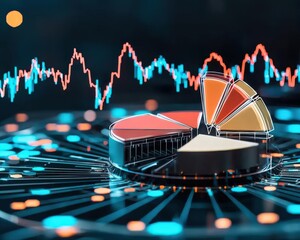 Poster - Dynamic Data Visualization with Pie Chart and Graph Lines