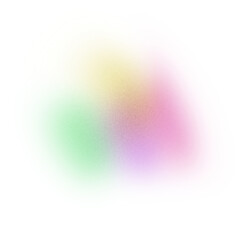 Aufkleber - Green pink yellow gradient shape transparent background grainy noise texture glowing wave backdrop poster banner header cover design