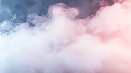 Poster - Colorful abstract smoke swirling in the air creating a mesmerizing and dreamy atmosphere with red and blue hues : Generative AI