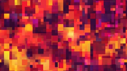Poster - Abstract geometric pattern with colorful rectangles and thin lines on a dark background. Digital art for modern design. Background image of square or cube design with vibrant color. Creative. AIG51.